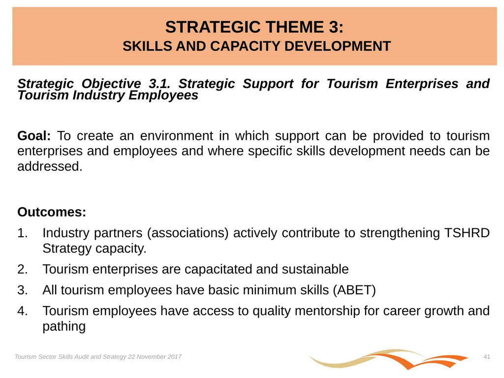 Presentation on the Skills Audit Report and the - slide 41 of 52