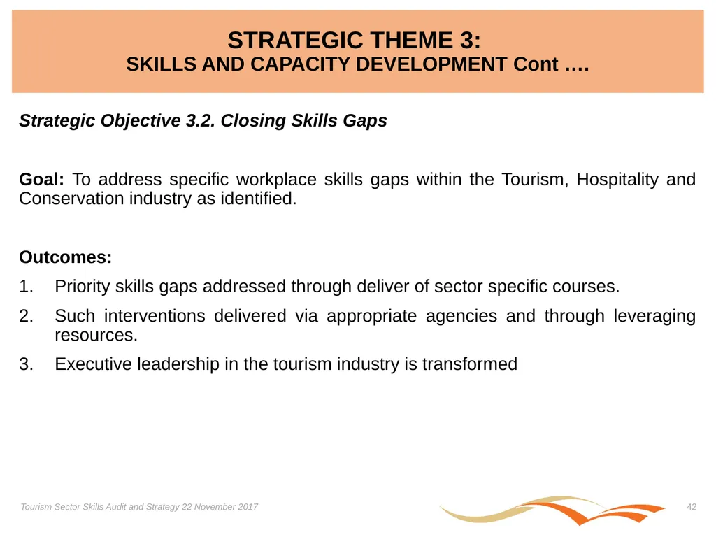 Presentation on the Skills Audit Report and the - slide 42 of 52