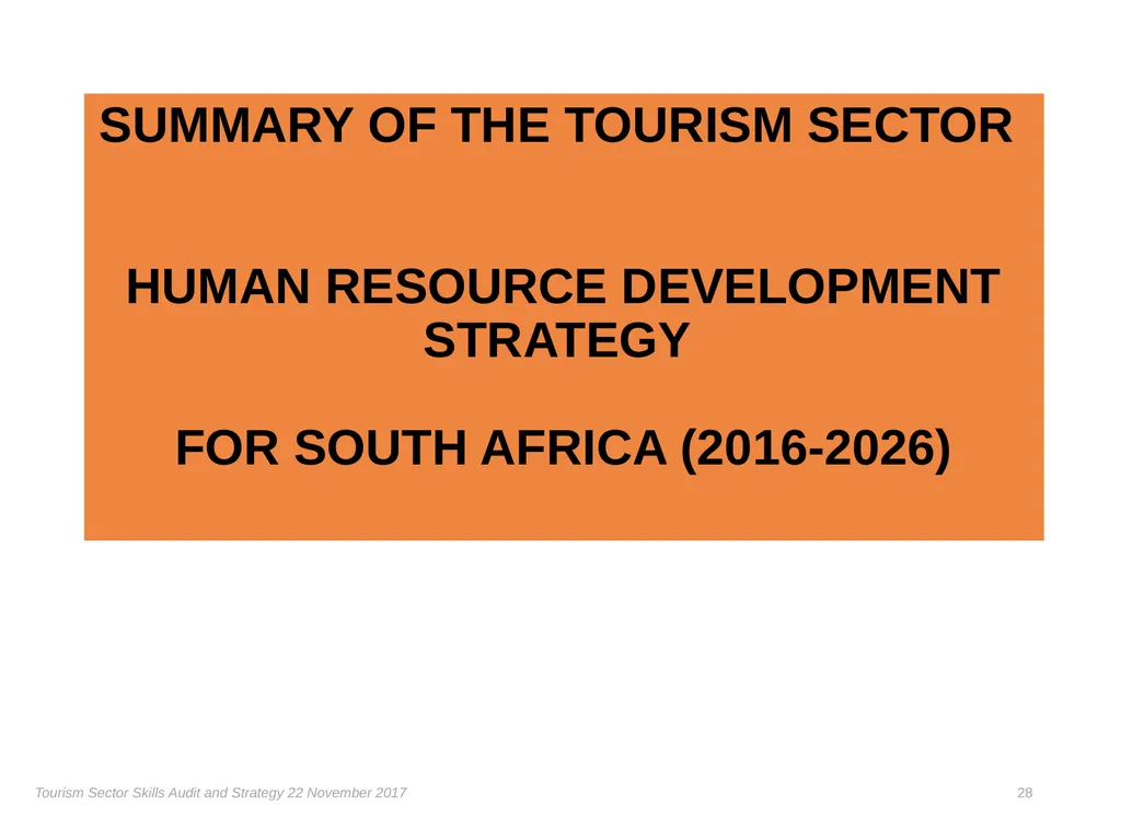 Presentation on the Skills Audit Report and the - slide 28 of 52