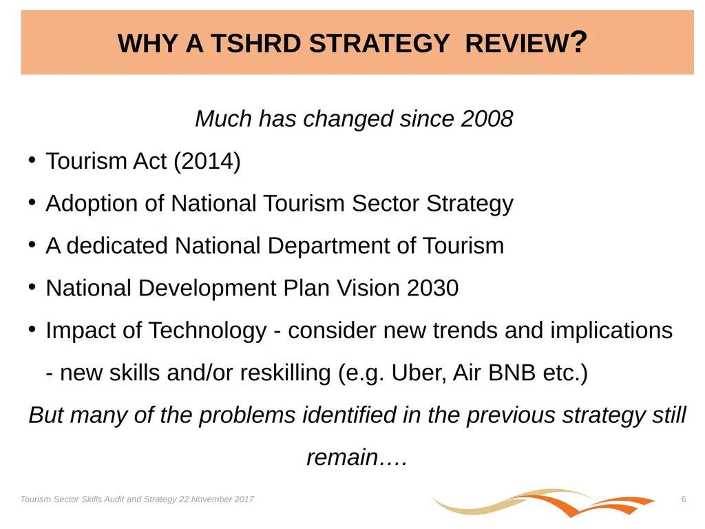 Presentation on the Skills Audit Report and the - slide 6 of 52