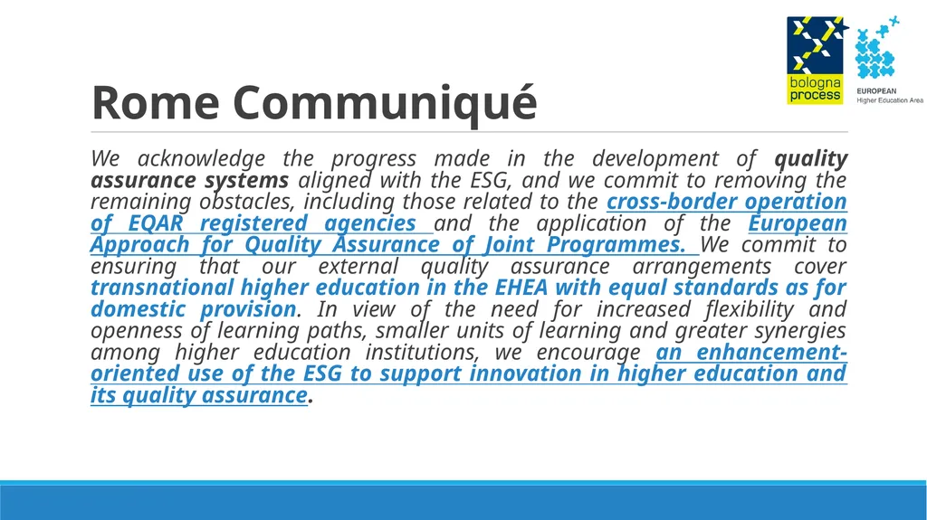 Thematic Peer Group C on Quality Assurance - slide 3 of 26