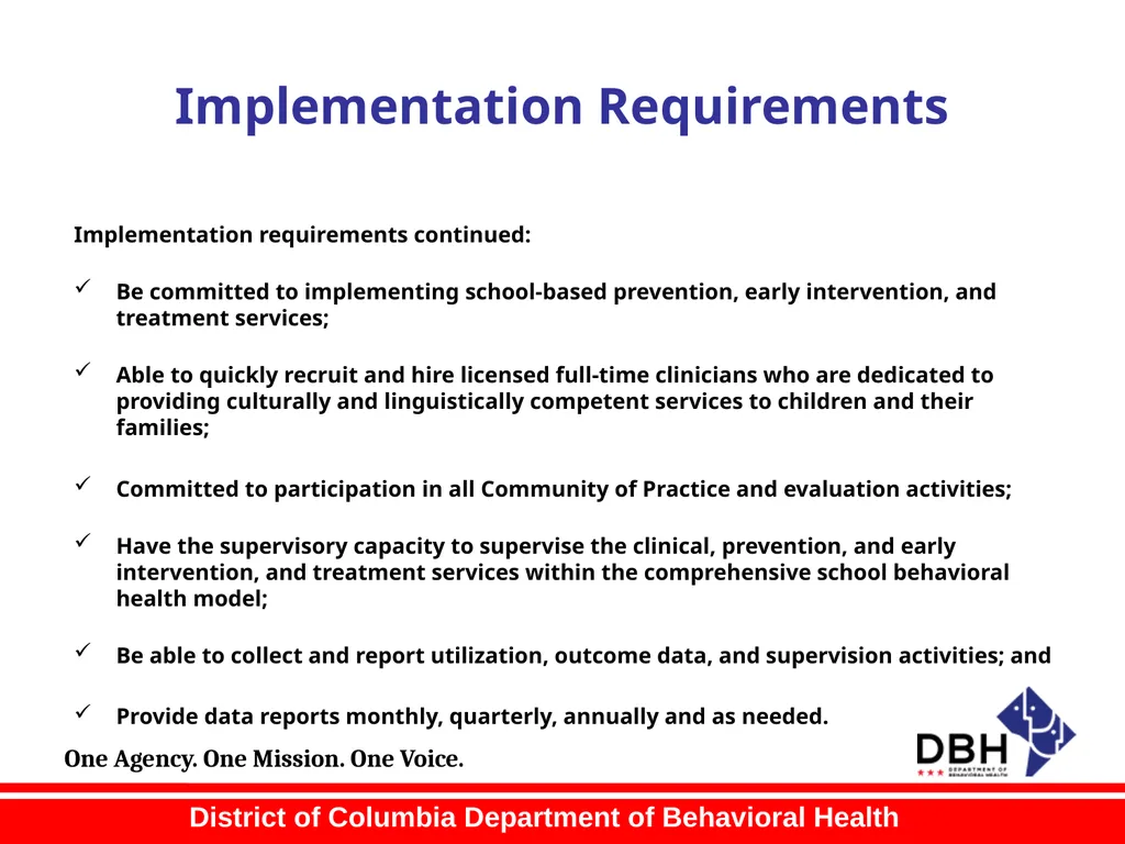 RFA Title: School-Based Behavioral Health Services - slide 8 of 41