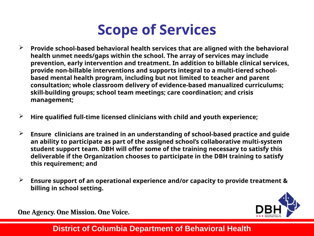 RFA Title: School-Based Behavioral Health Services - slide 13 of 41