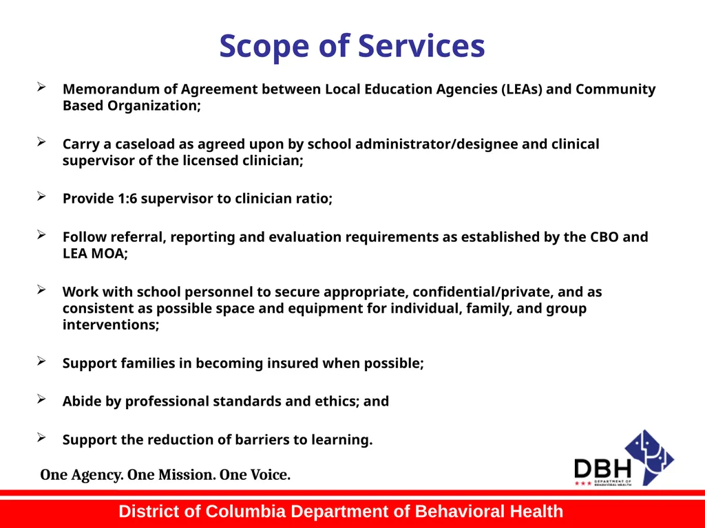 RFA Title: School-Based Behavioral Health Services - slide 15 of 41