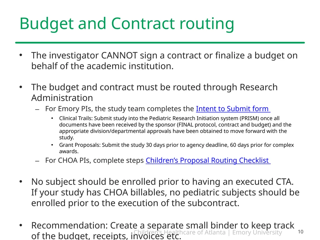 Study Start-Up and Implementation PEARLS December - slide 10 of 26