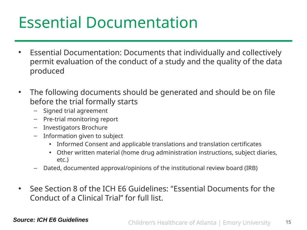 Study Start-Up and Implementation PEARLS December - slide 15 of 26