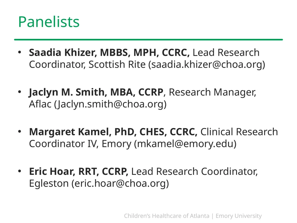 Study Start-Up and Implementation PEARLS December - slide 2 of 26