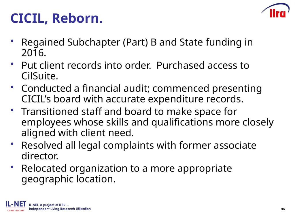 Independent Living Research Utilization Susan - slide 36 of 60