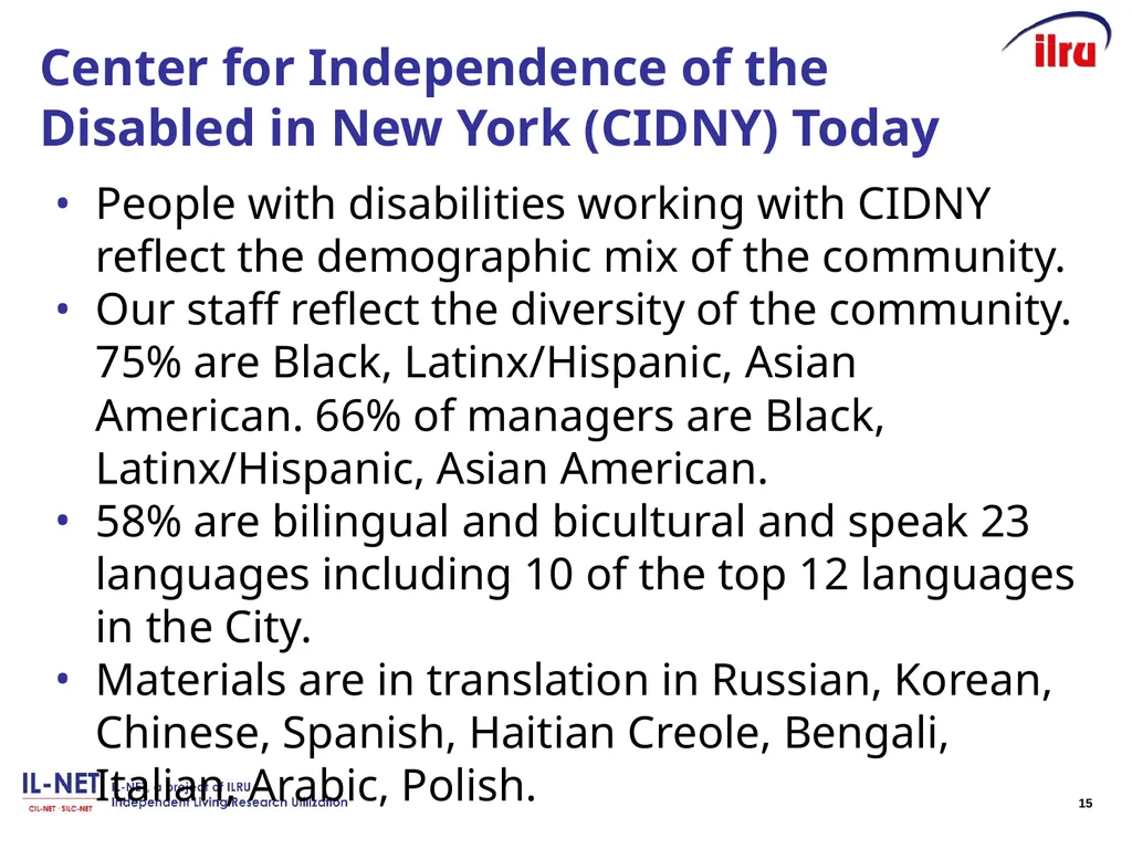Independent Living Research Utilization Susan - slide 15 of 60