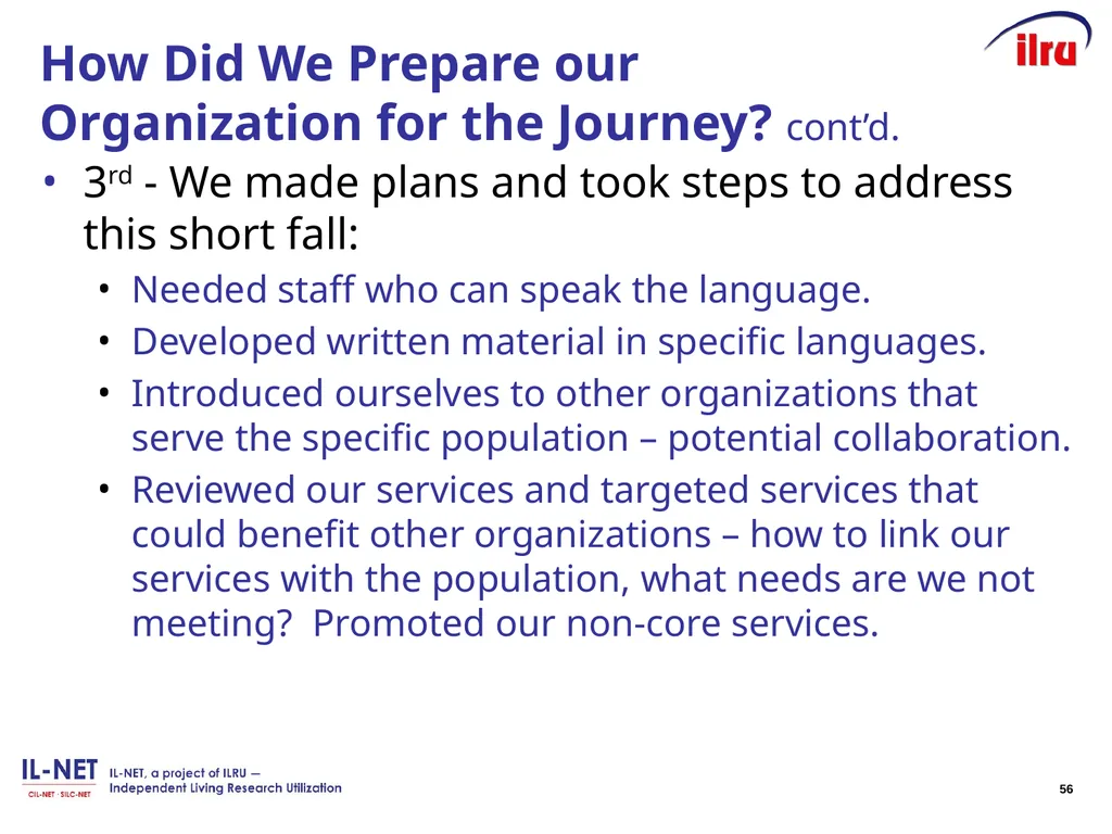 Independent Living Research Utilization Susan - slide 56 of 60