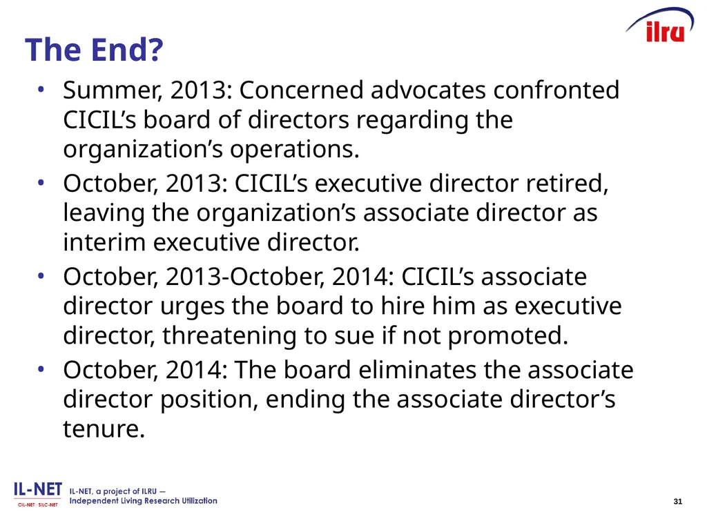 Independent Living Research Utilization Susan - slide 31 of 60