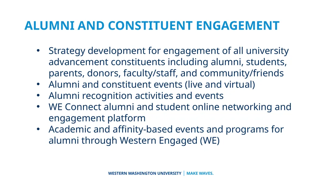 University Advancement Division Overview Vice - slide 19 of 31