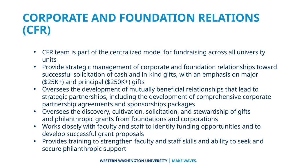 University Advancement Division Overview Vice - slide 16 of 31