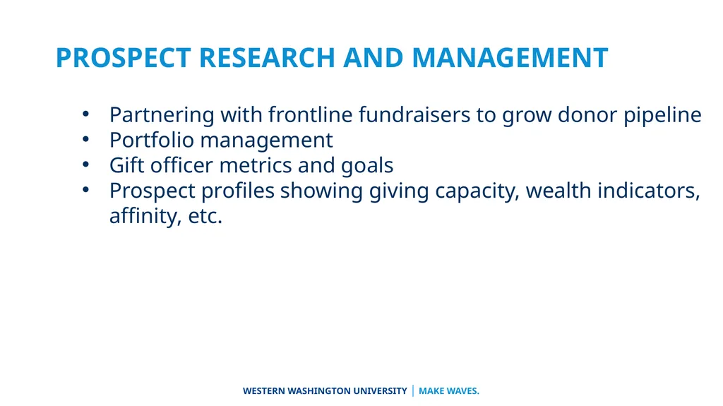 University Advancement Division Overview Vice - slide 11 of 31