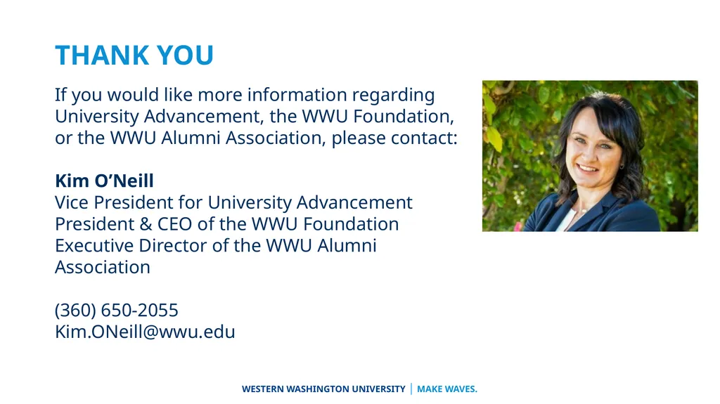 University Advancement Division Overview Vice - slide 30 of 31
