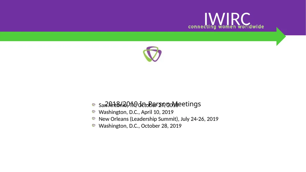 IWIRC Board Member Bootcamp IWIRC Agenda 1. - slide 6 of 24