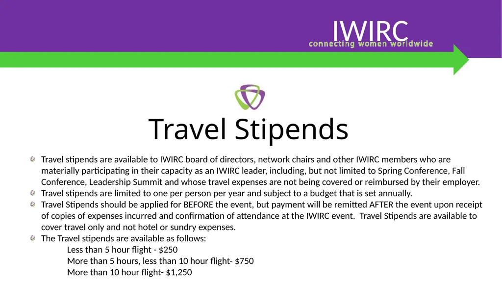 IWIRC Board Member Bootcamp IWIRC Agenda 1. - slide 18 of 24