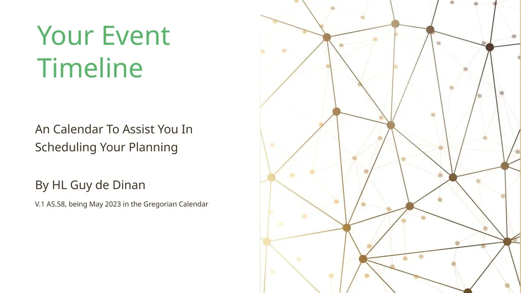 Your Event Timeline An Calendar To Assist You In