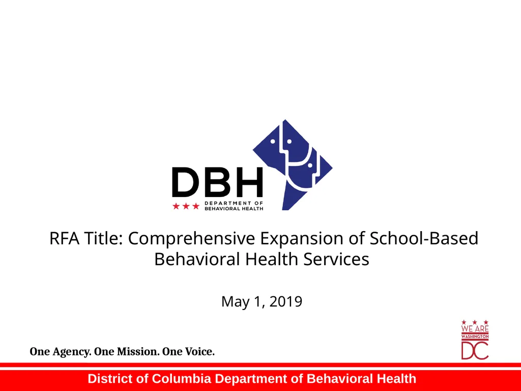 RFA Title: Comprehensive Expansion of School-Based