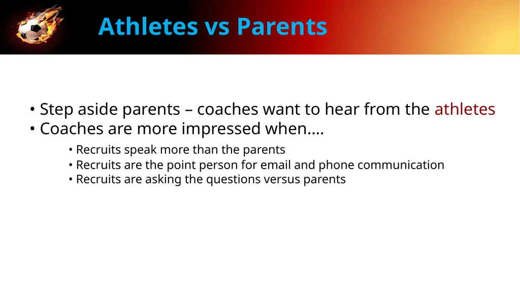 College Recruiting Amelia Island Soccer Agenda - slide 18 of 20