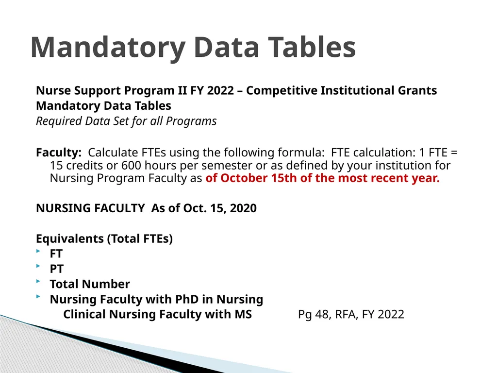 Nurse Support Program II FY 2022 Technical - slide 25 of 41