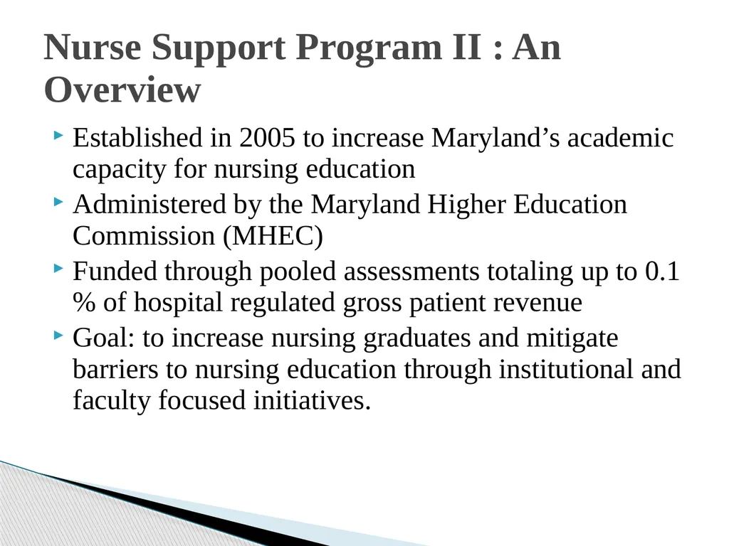 Nurse Support Program II FY 2022 Technical - slide 4 of 41