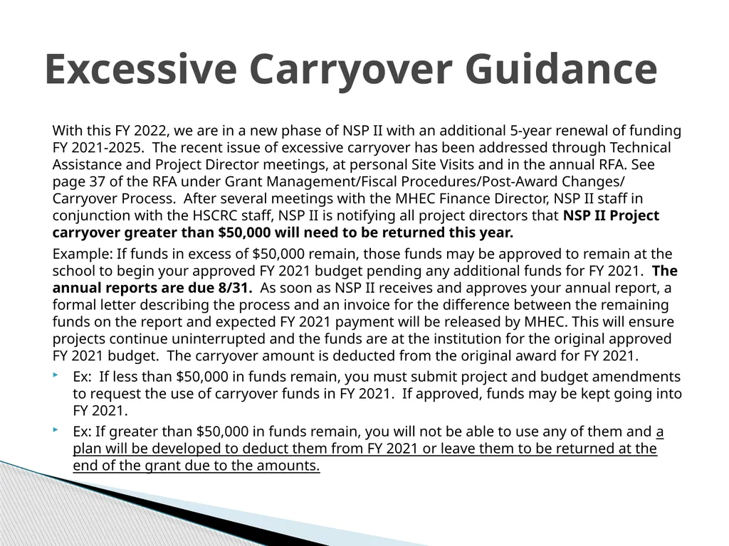 Nurse Support Program II FY 2022 Technical - slide 33 of 41