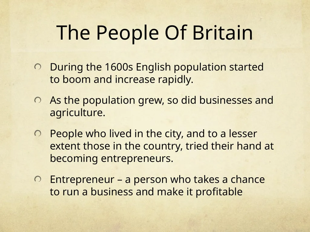 English Society in the 17th Century (1600s) Use pg - slide 5 of 18