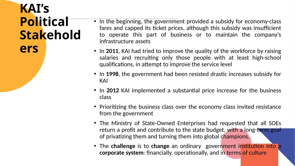 Balancing Stakeholder interests at the Indonesian - slide 8 of 11