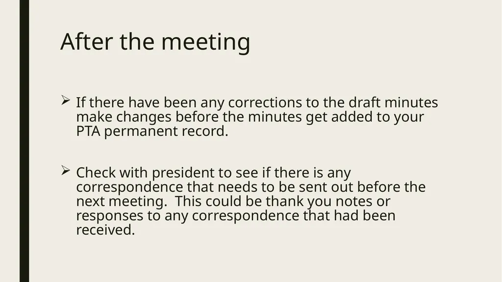 What you need to know; PTA secretary Lori Prussman - slide 7 of 16