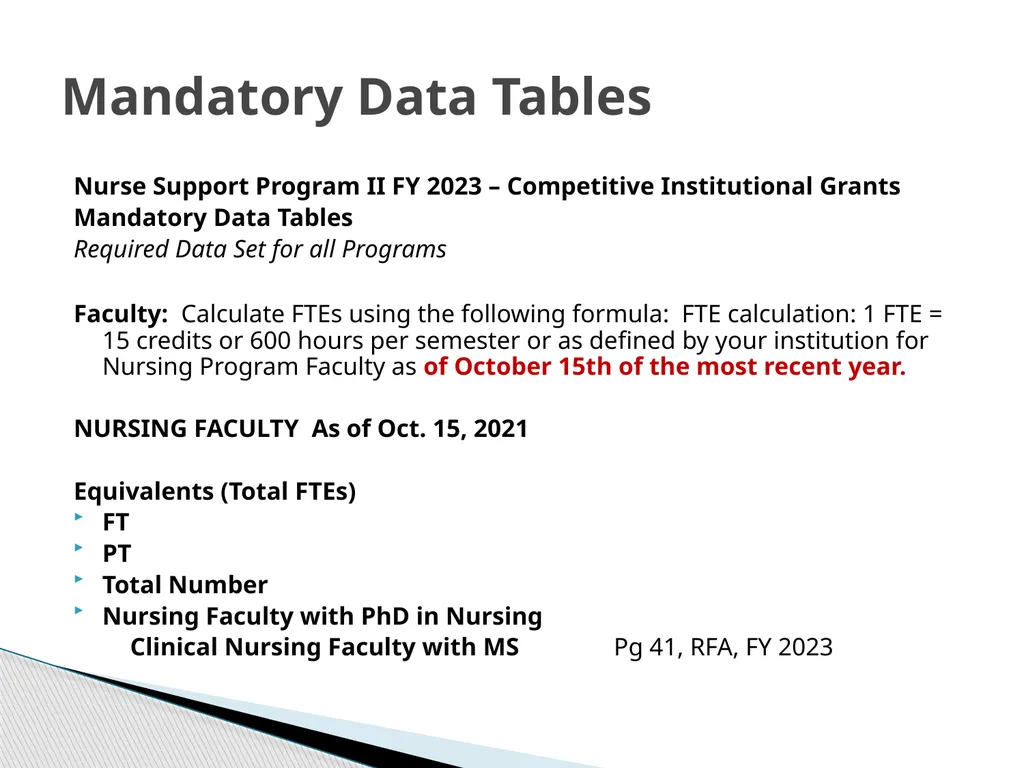 Nurse Support Program II FY 2023 Technical - slide 38 of 58