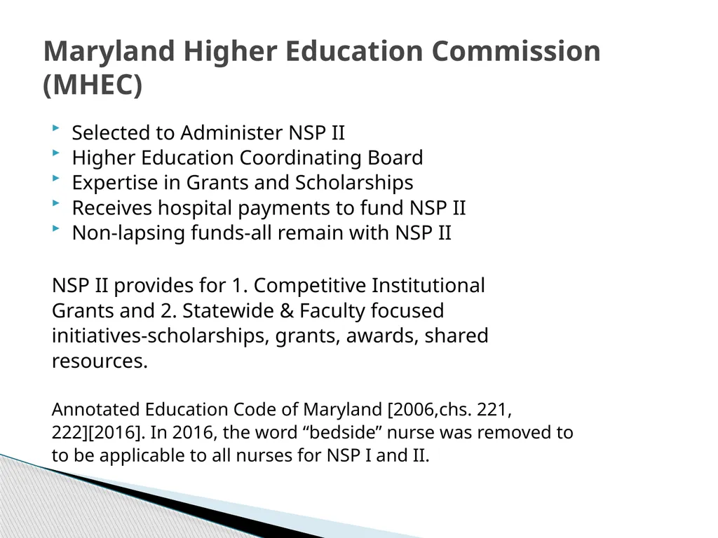 Nurse Support Program II FY 2023 Technical - slide 18 of 58