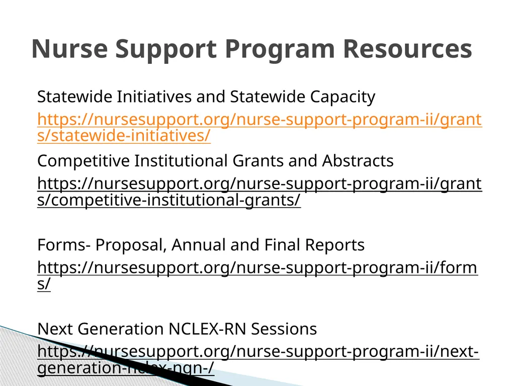 Nurse Support Program II FY 2023 Technical - slide 54 of 58