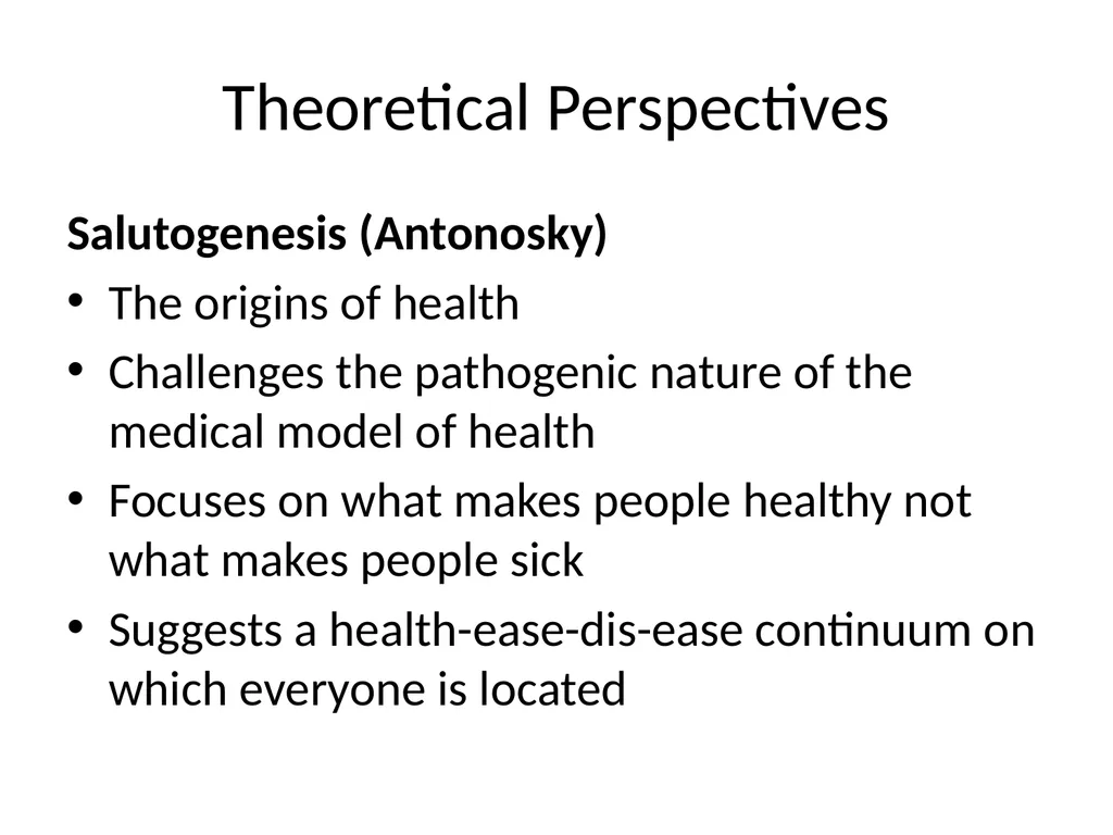 What is Health? Session Aims To explore the - slide 8 of 19