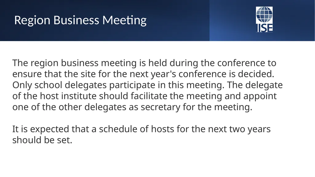 Welcome! University Regional Conference Meeting - slide 17 of 19