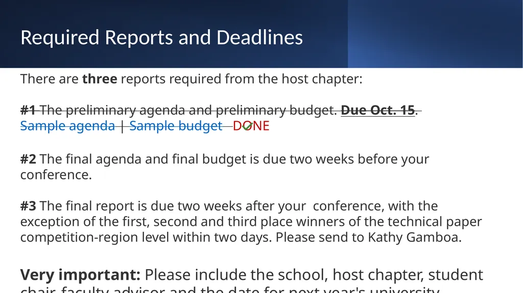 Welcome! University Regional Conference Meeting - slide 5 of 19