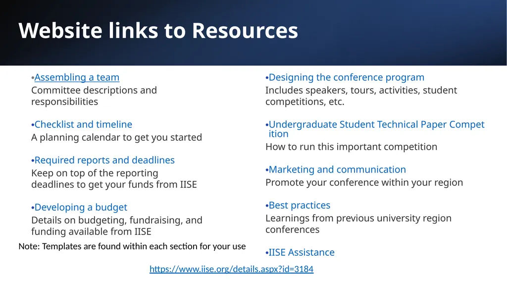 Welcome! University Regional Conference Meeting - slide 15 of 19