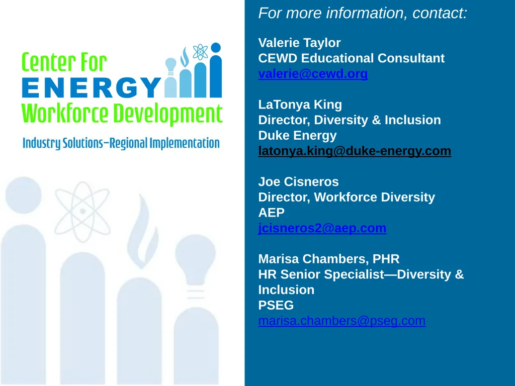 Using Employee Resources Groups to Build a Diverse - slide 32 of 32