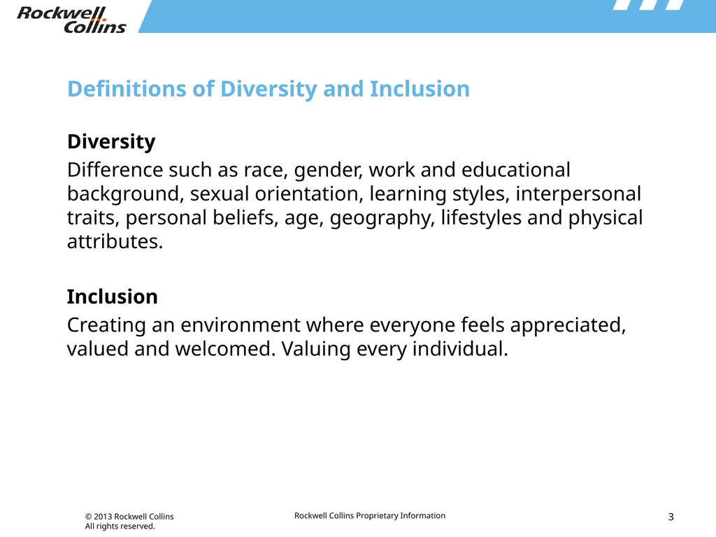 Integrated Approach to Driving Diversity & - slide 3 of 13