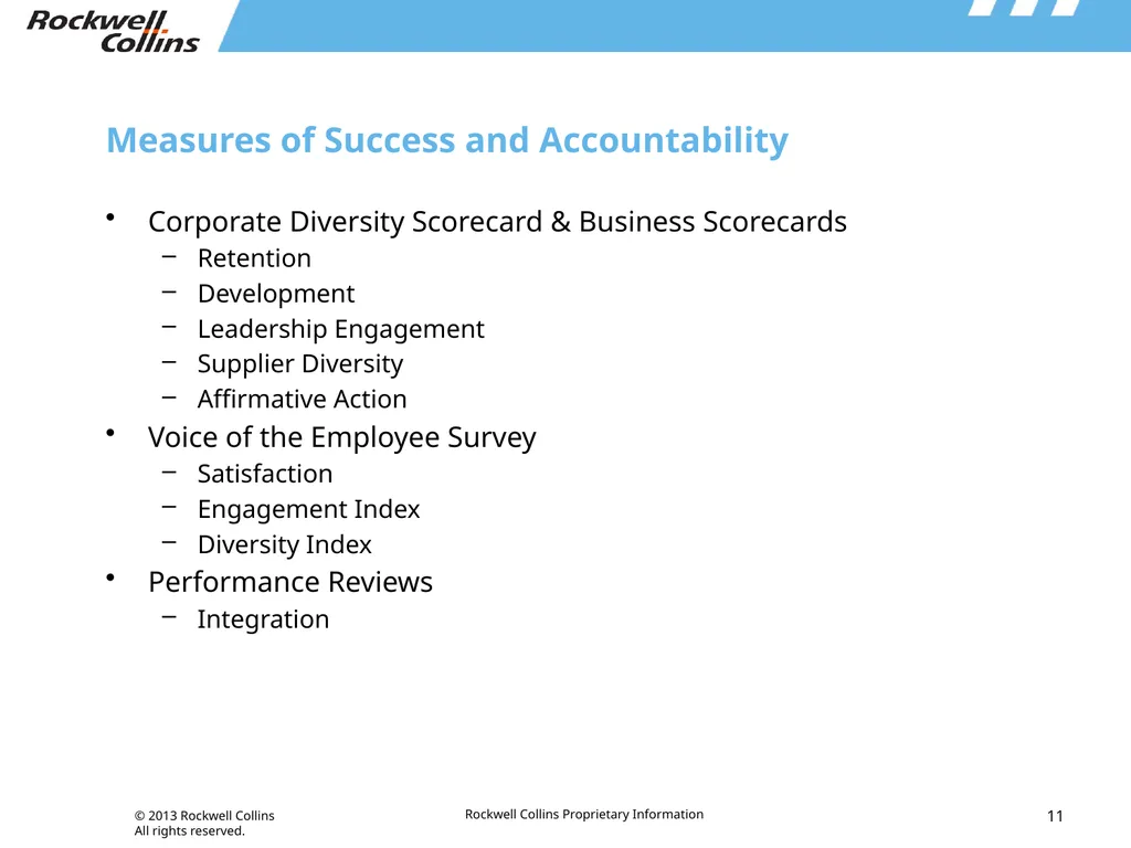 Integrated Approach to Driving Diversity & - slide 11 of 13