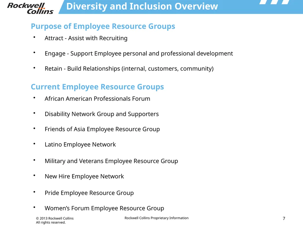 Integrated Approach to Driving Diversity & - slide 7 of 13