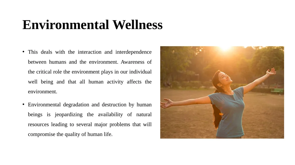Introduction to Health and Wellness Definition of - slide 34 of 41