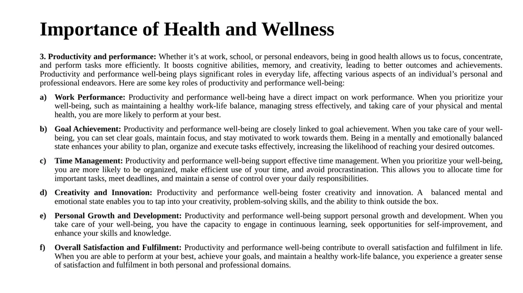 Introduction to Health and Wellness Definition of - slide 5 of 41