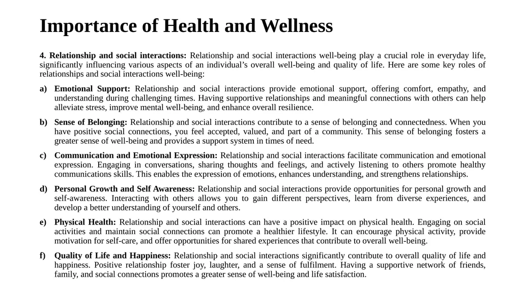 Introduction to Health and Wellness Definition of - slide 6 of 41