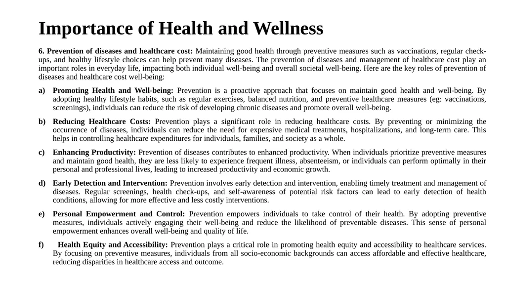 Introduction to Health and Wellness Definition of - slide 8 of 41
