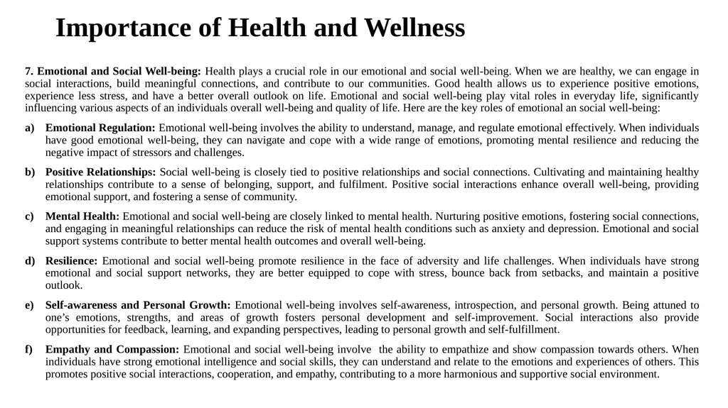 Introduction to Health and Wellness Definition of - slide 9 of 41