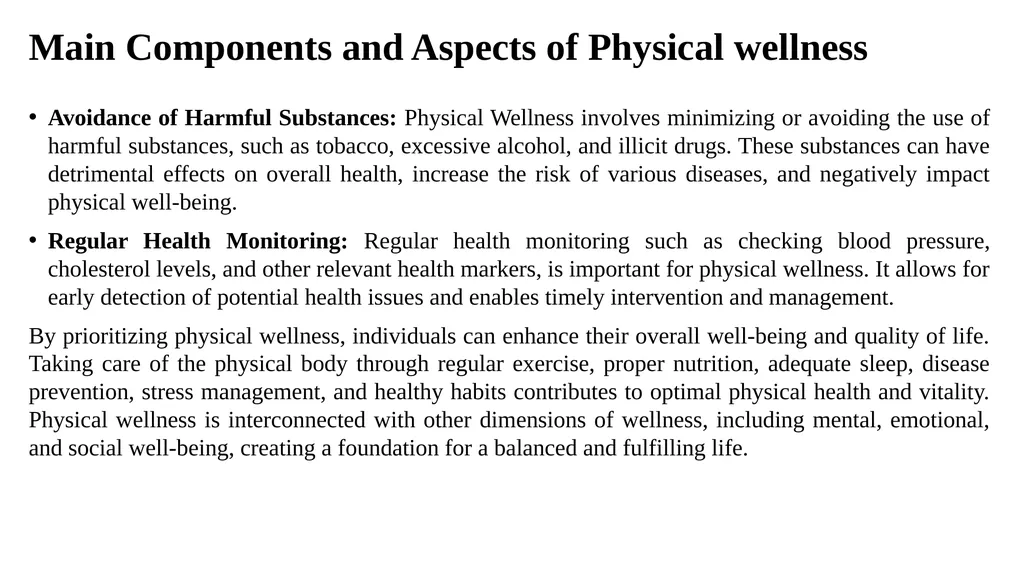 Introduction to Health and Wellness Definition of - slide 19 of 41