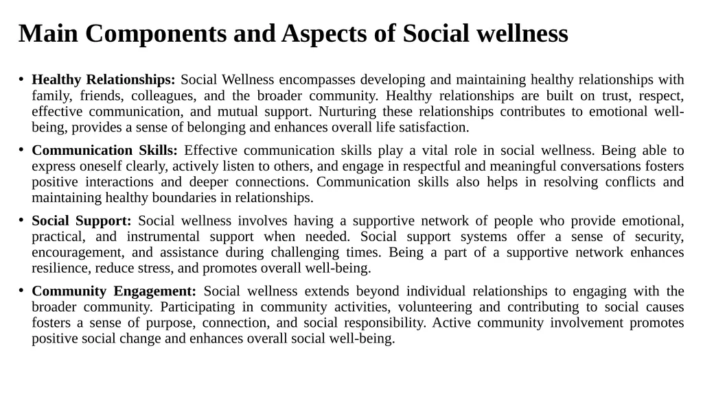 Introduction to Health and Wellness Definition of - slide 24 of 41