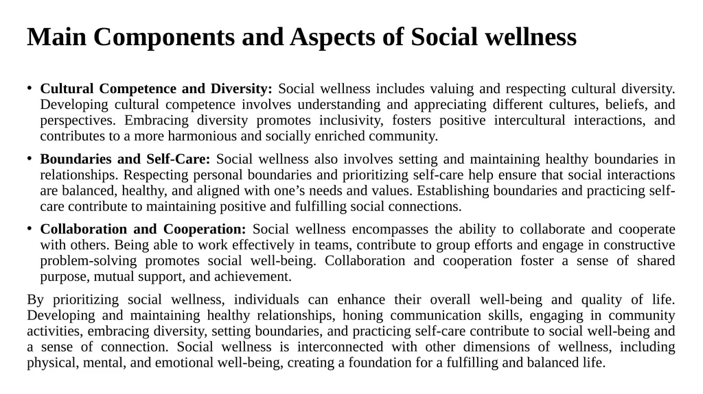 Introduction to Health and Wellness Definition of - slide 25 of 41