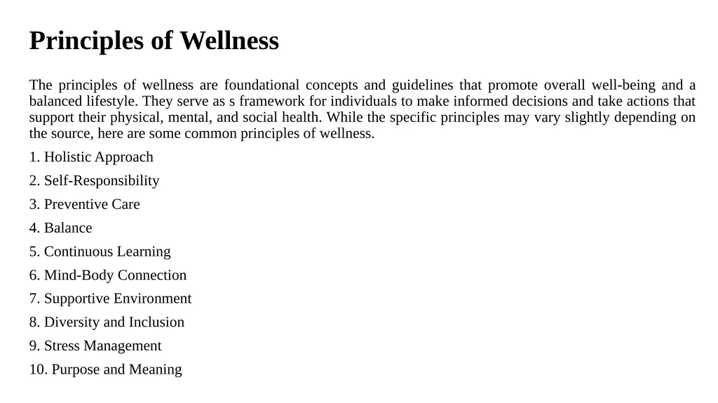 Introduction to Health and Wellness Definition of - slide 40 of 41
